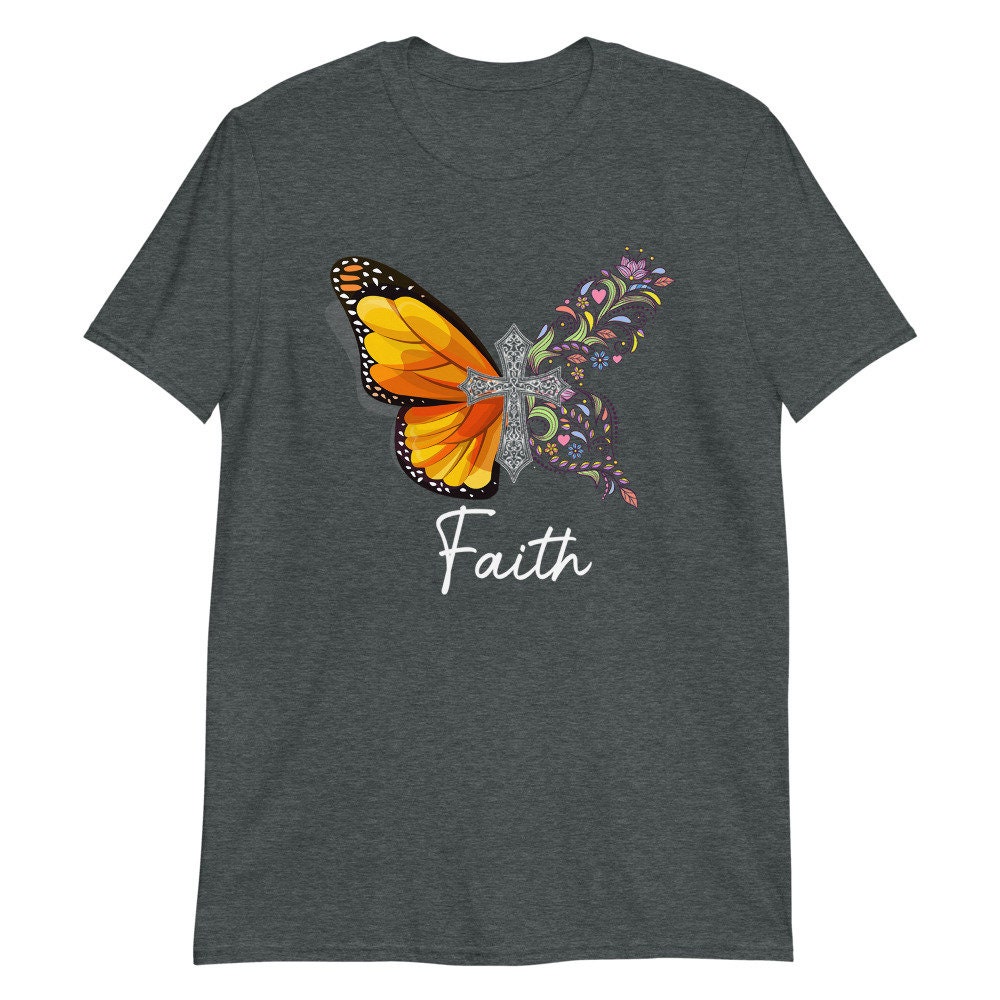 Faith Butterfly T-Shirt Butterfly Shirts Christian Shirts | Etsy