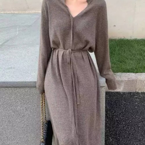 Sweater Dress/knit Dress/wrap Dress 