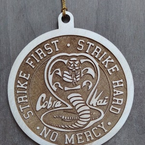 Cobra Kai Wood Ornament or Fridge Magnet