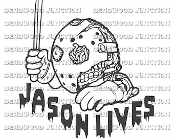 Jason Voorhees Vrijdag de 13e Slasher SVG Digital File