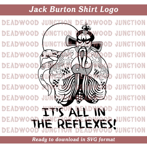 Big Trouble in Little China Jack Burton Shirt Logo SVG File