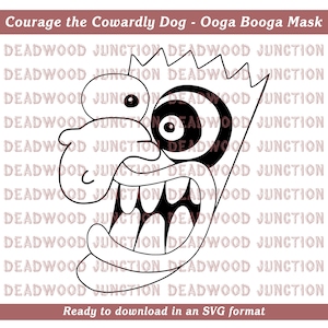 Courage the Cowardly Dog - Ooga Booga Mask SVG File