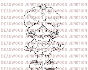 Strawberry Shortcake | Great for T-Shirts | SVG File