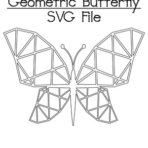 Geometrische Schmetterling Form Cutout SVG Digitale Datei