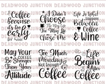 Coffee Bundle | Great for T-Shirts | SVG File