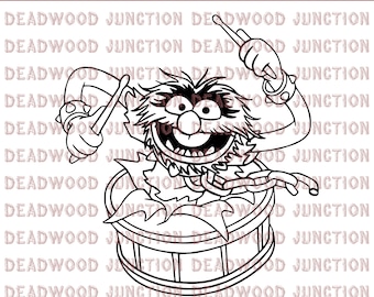 Animal w/ Drum | Great for T-Shirts | SVG File