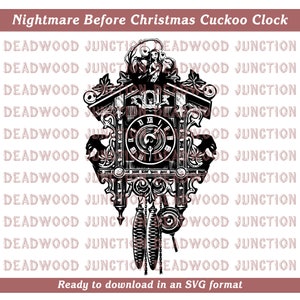 Nightmare Before Christmas Cuckoo Clock - svg file