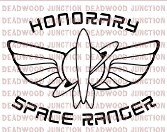 Patch Honorário de Ranger Espacial | Guarda Espacial | Buzz Lightyear inspirado | Ótimo para camisetas | Arquivo SVG
