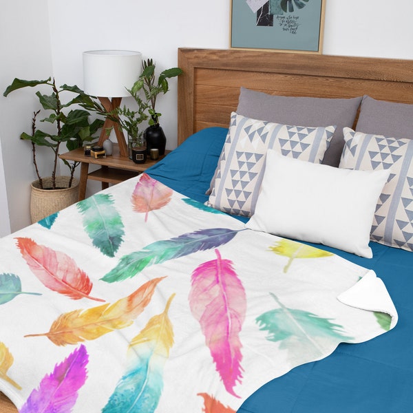 Feather Blanket Etsy