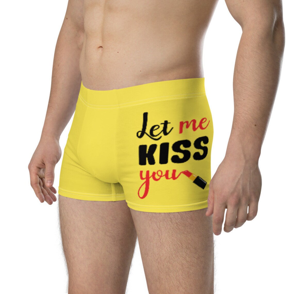 Let Me Kiss You Boxer Briefs Men Valentine's Day Boxers | Etsy
