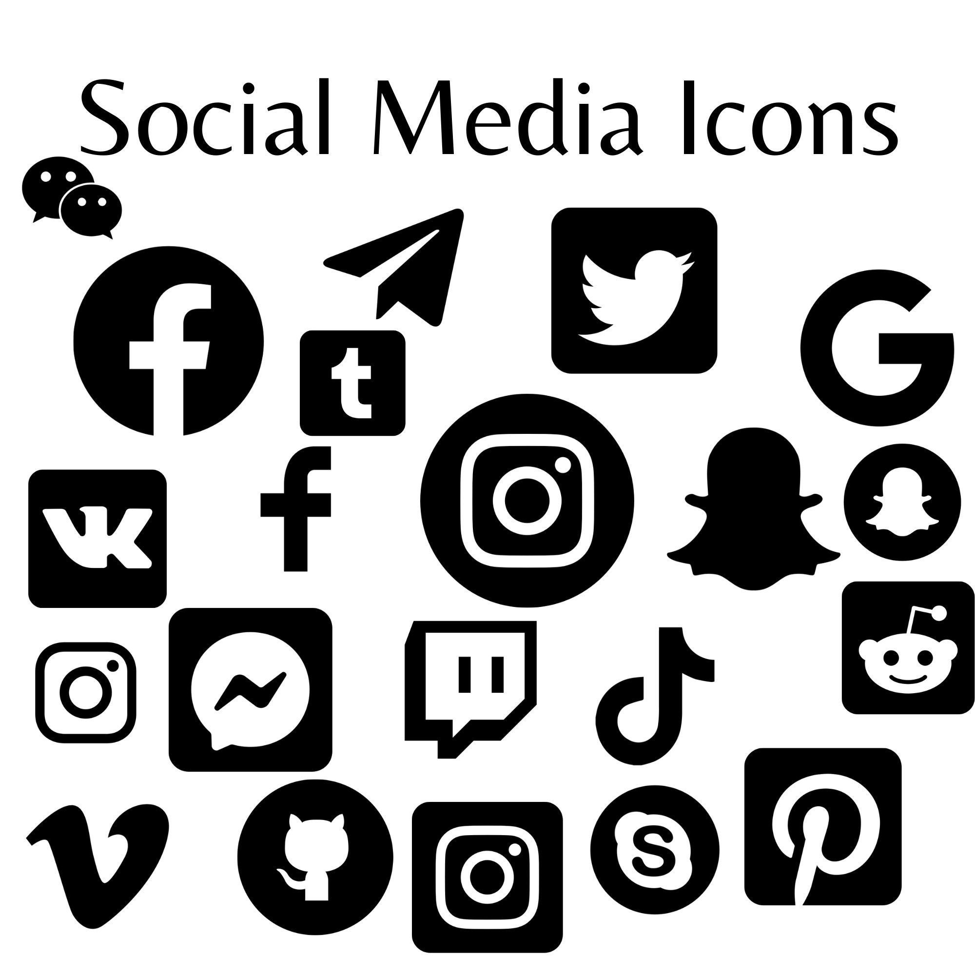 free svg social media icons