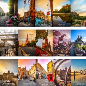 EDINBURGH POSTKARTEN. Volles Geschenkpaket. A6 Matt. Set von 15. Reise und Nostalgie Drucke. Hohe Auflösung. Lokal.