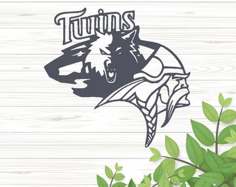 Minnesota Sports Team Metal Sign – Vikings Twins Timberwolves Wild Decor – Man Cave Gift – MN Fan Wall Art – Custom Laser Cut Steel Sign