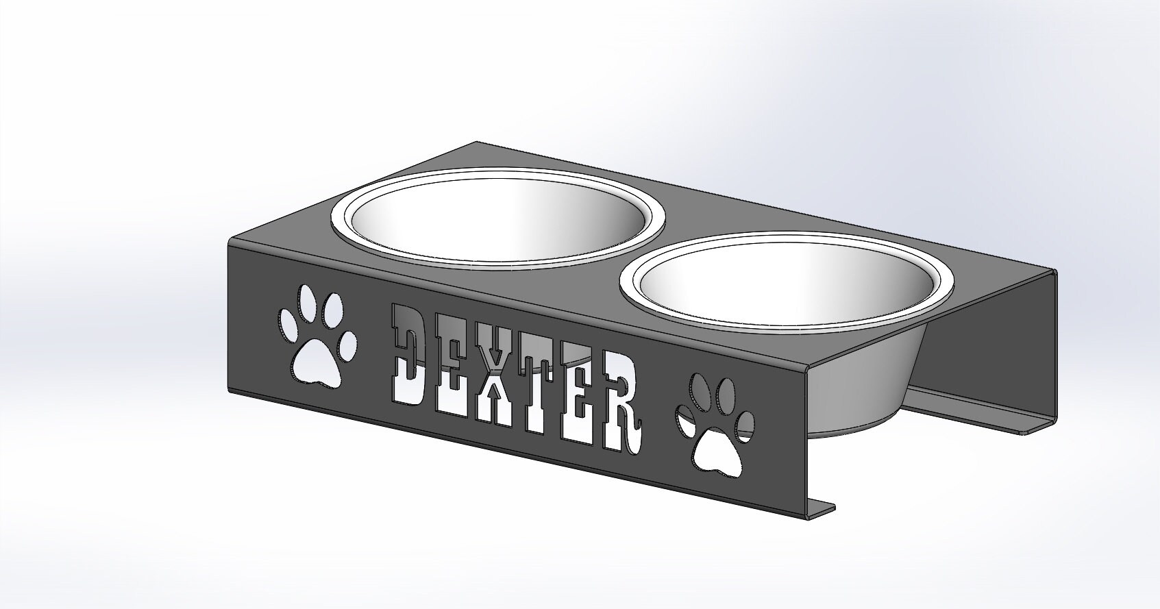 Custom Dog Bowl Personalized Metal Etsy