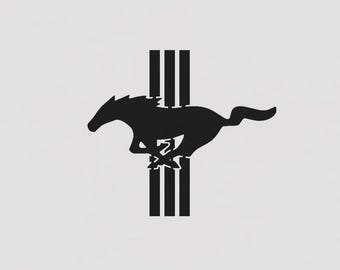 Ford Mustang Metal Wall Art Sign, Custom Steel Garage Decor, Car Enthusiast Gift, Mustang Silhouette Mancave Artwork, Classic Car Wall Decor