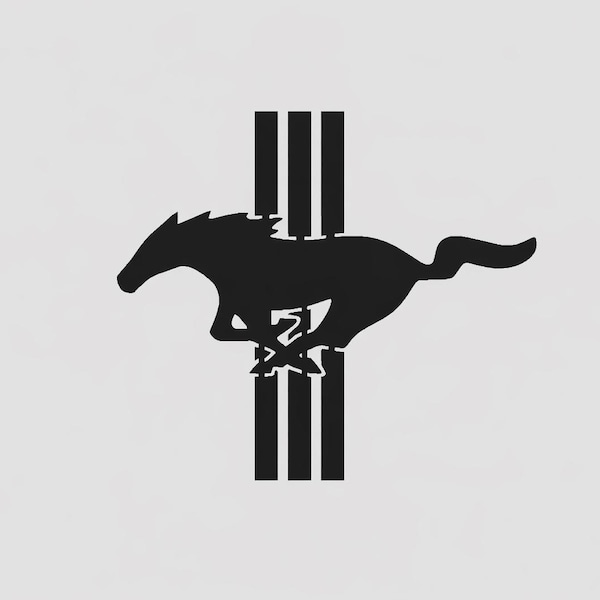 Ford Mustang Metal Wall Art Sign, Custom Steel Garage Decor, Car Enthusiast Gift, Mustang Silhouette Mancave Artwork, Classic Car Wall Decor