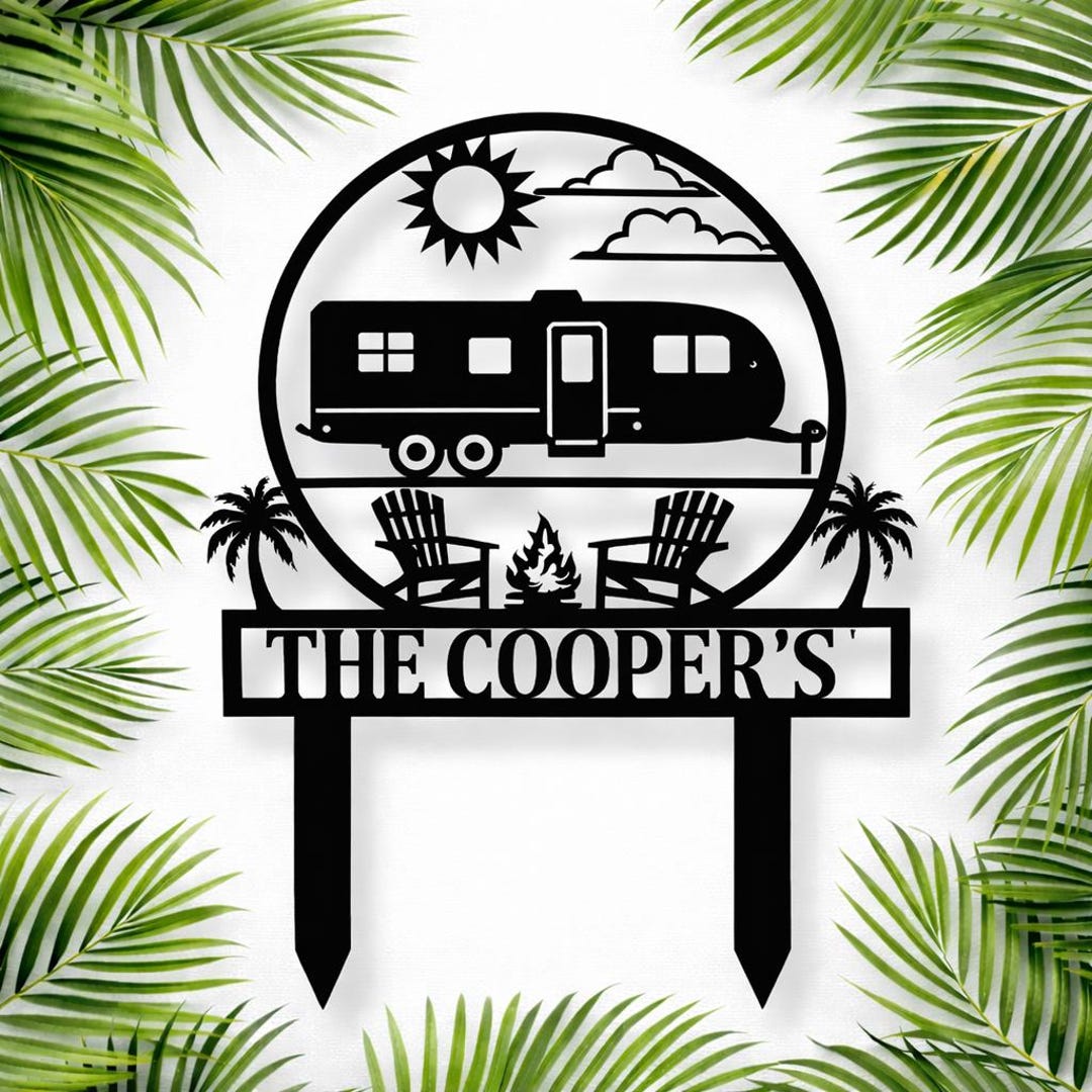 Trampolinme Sign Rv Personalized Camping Metal Sign – Custom Family Name RV Decor - Etsy