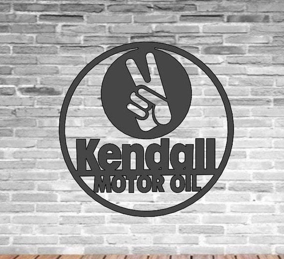 Kendall Motor Oil Shield Vintage Oil Gas Pump Metal Sign Mobil Etsy