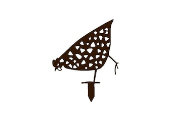 Chicken Metal Yard Art, Chicken Coop Sign, Rustic Farmhouse Chicken Decor, Hen House Metal Sign, Backyard Chicken Coop Decor
