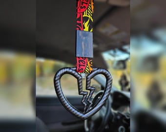 BLAZIN HW - Yellow Orange Tsurikawa Drift Handle - JDM Car Handle Charm - Handmade Drifting Tsurikawa Handle - Choose Your Shape