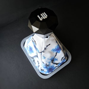 KAZAHANA - Winter Cherry Blossom Sakura Universal Shift Boot - Handmade Shift Boot Cover - Car Accessories - Japanese Blossom Shift Boot