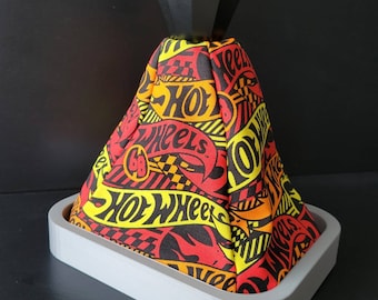 BLAZIN HOTWHEELS - Orange Hotwheels Universal Shift Boot - Handmade Shift Boot Cover - Hotwheels Gift - Toyota Subaru Honda BMW Shift Boot