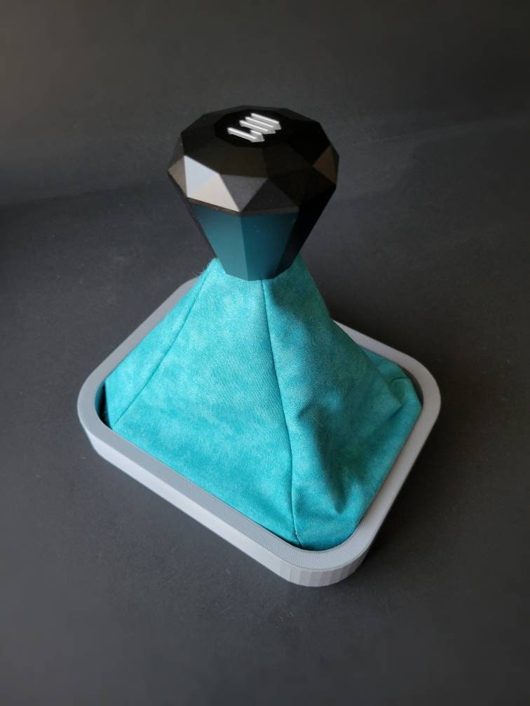 BLU RASPBERRY - Distressed Teal Universal Shift Boot - Handmade Shift Boot Cover - Universal Fitment - Car Accessories - Aqua Shift Boot