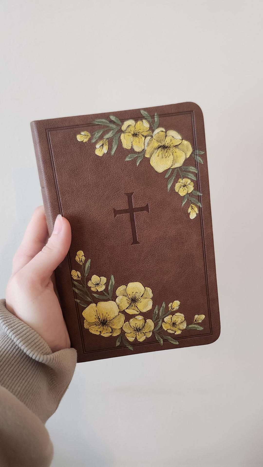 Hand Painted KJV Bible - Yellow Poppy Design - Etsy