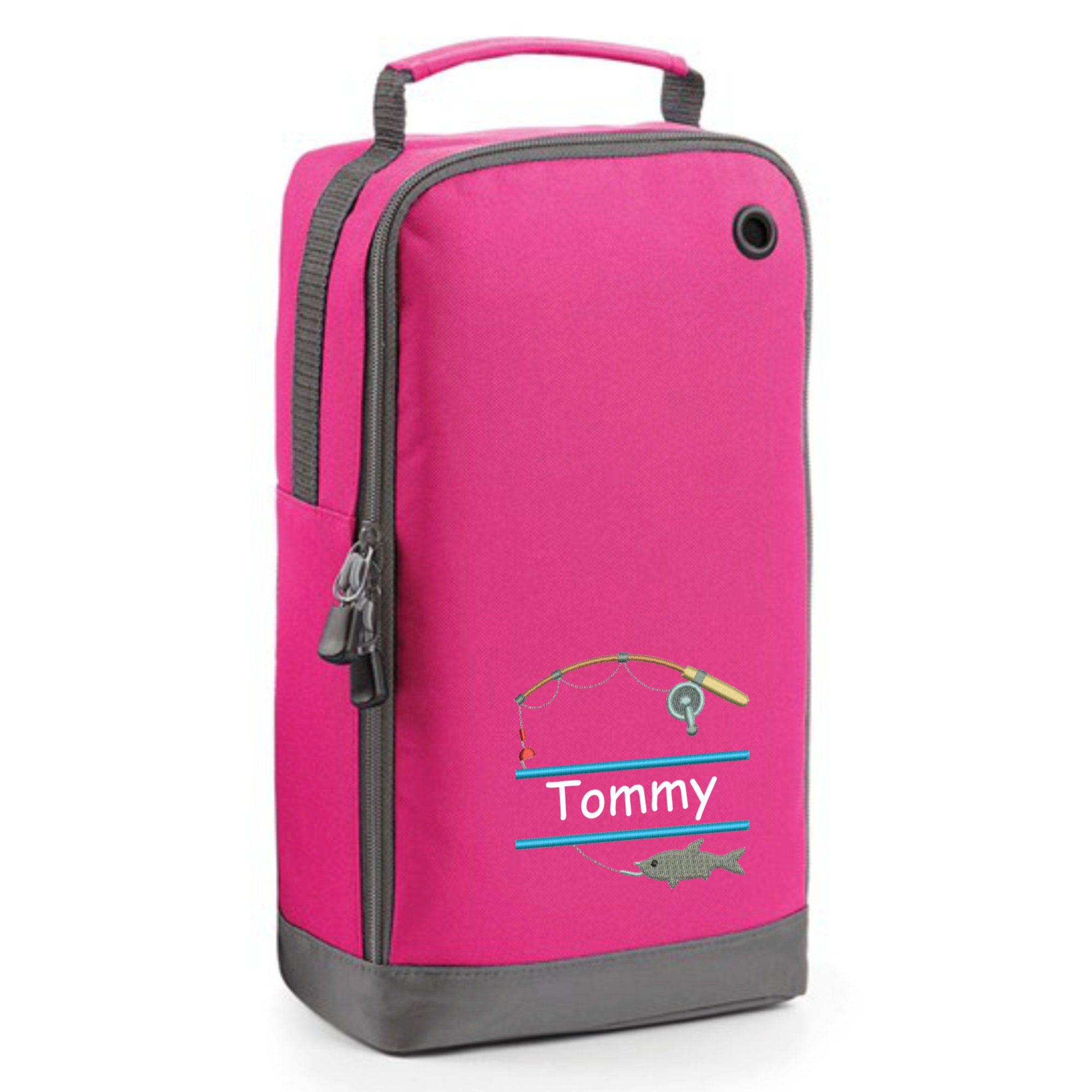Personalised Embroidered Fishing Accessory Bag - Monogrammed Motif and Name Initials or wording Free P&P