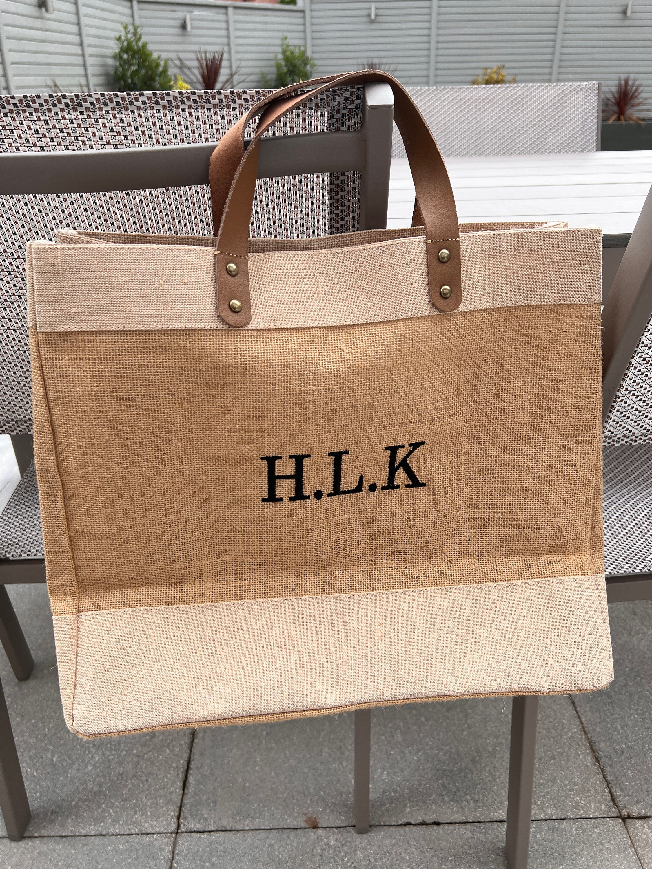Hessian book bag hotsell