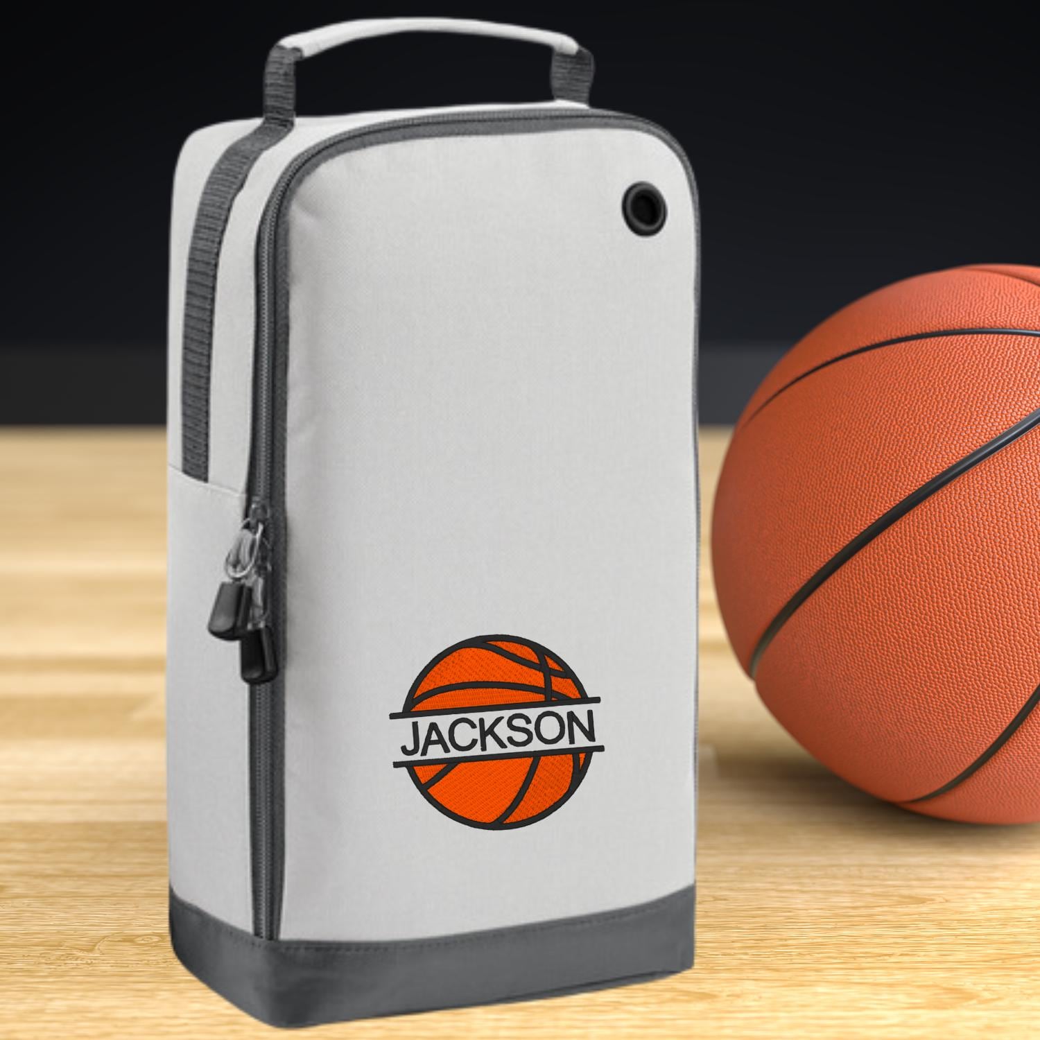 Basketball Shoe Bag Personalised With Embroidered Initials -