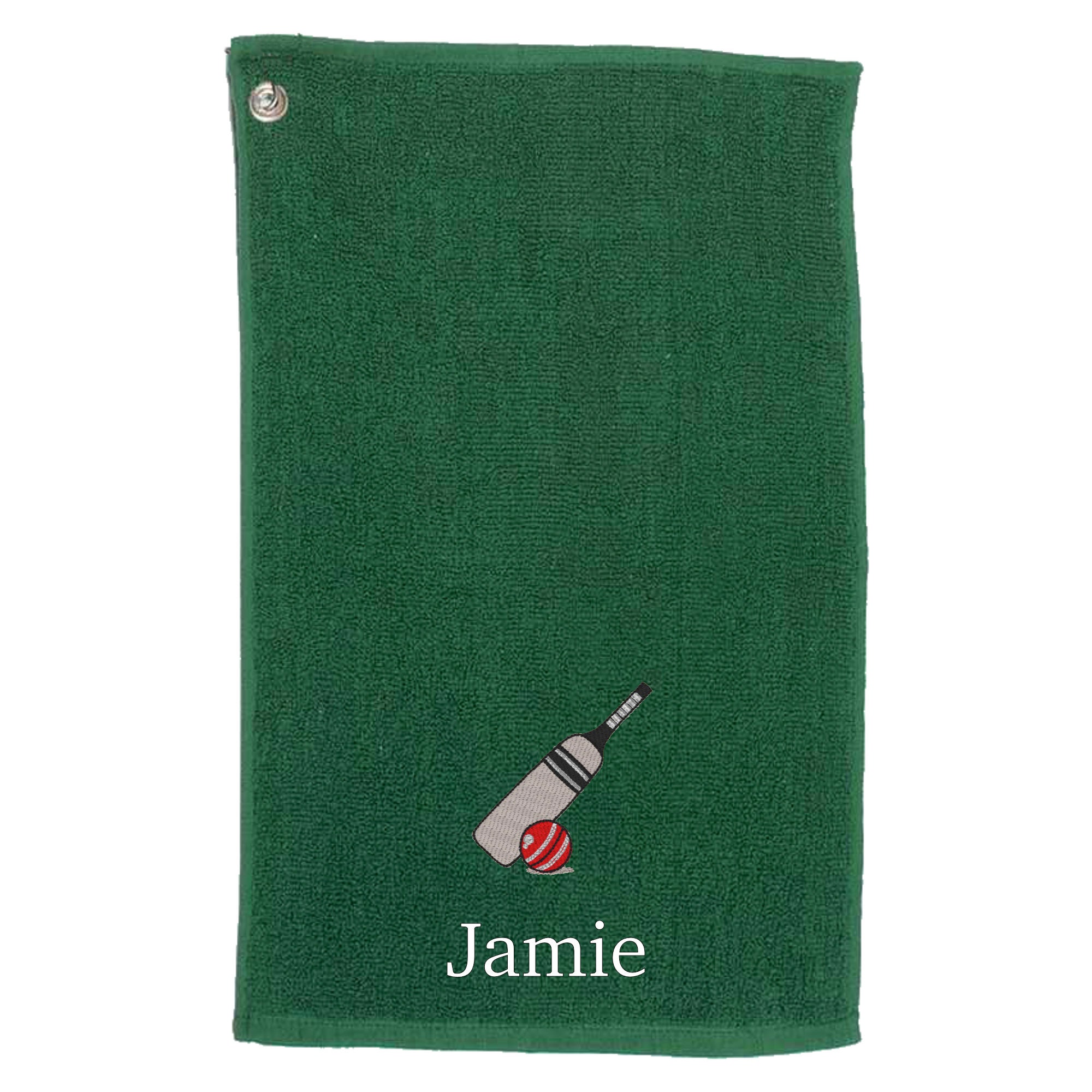 Personalised Embroidered Name Cricket Towel Cricket Gift Etsy UK