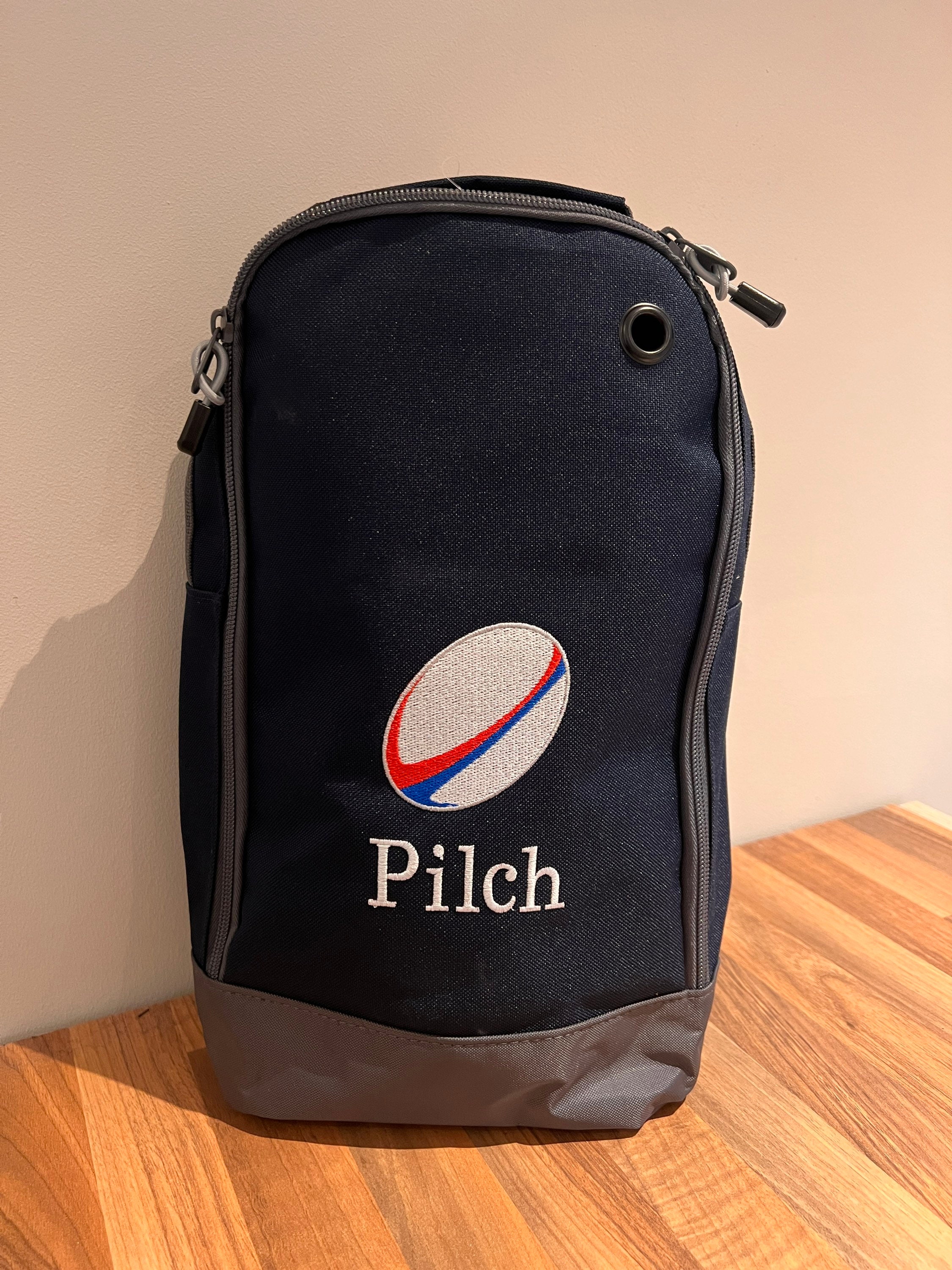 Rugby Shoe Bag Personalised Customised With Embroidered Name - Monogrammed Shoe / Boot  /Accessory