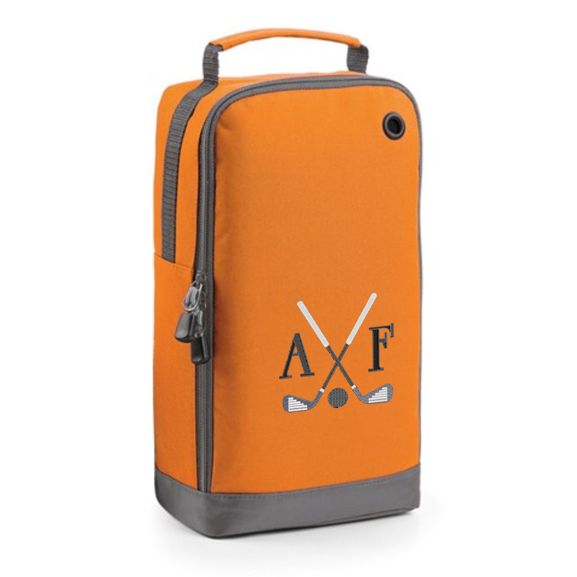 Golf Shoe Bag Personalised With Embroidered Initials Etsy