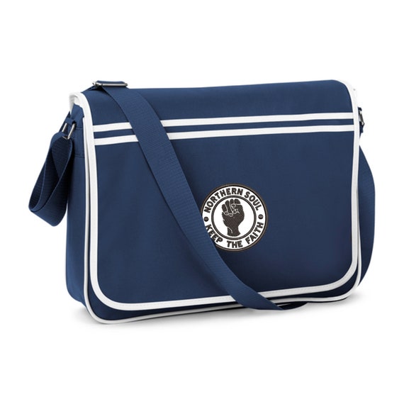 Embroidered Retro Messenger Bag Northern Soul Bag. Dance Shoe and Accessory Bag in 8 Colours. Free P P Etsy