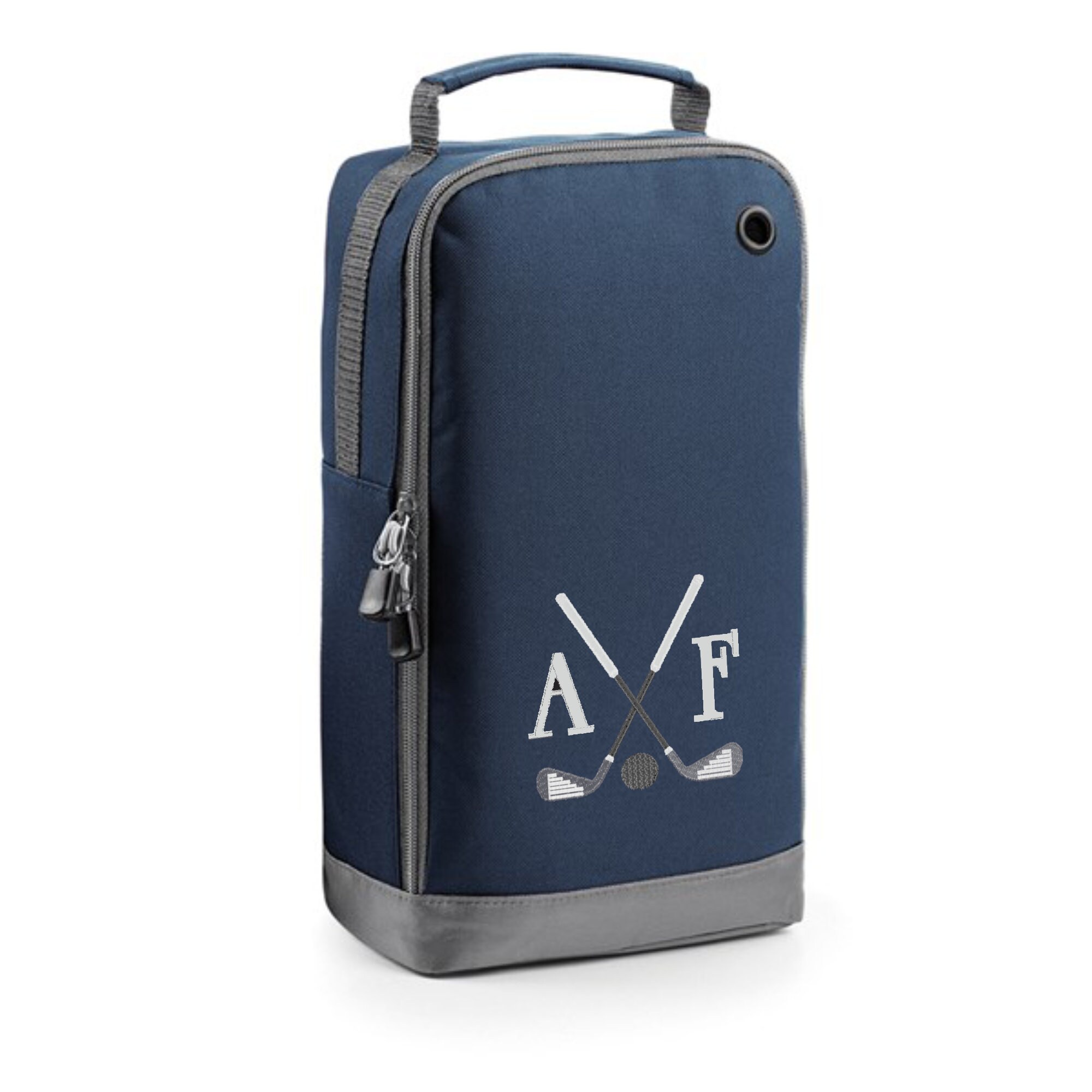 Golf Shoe Bag Personalised With Embroidered Initials Etsy