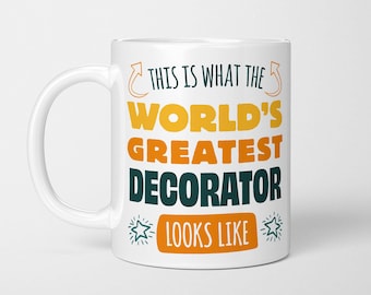 Taza del Mejor Decorador del Mundo: Un Regalo Divertido para Decoradores de Interiores
