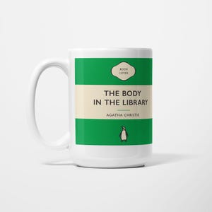 Agatha Christie Mug: The Body in the Library Literary Classics Cover 15oz/425ml