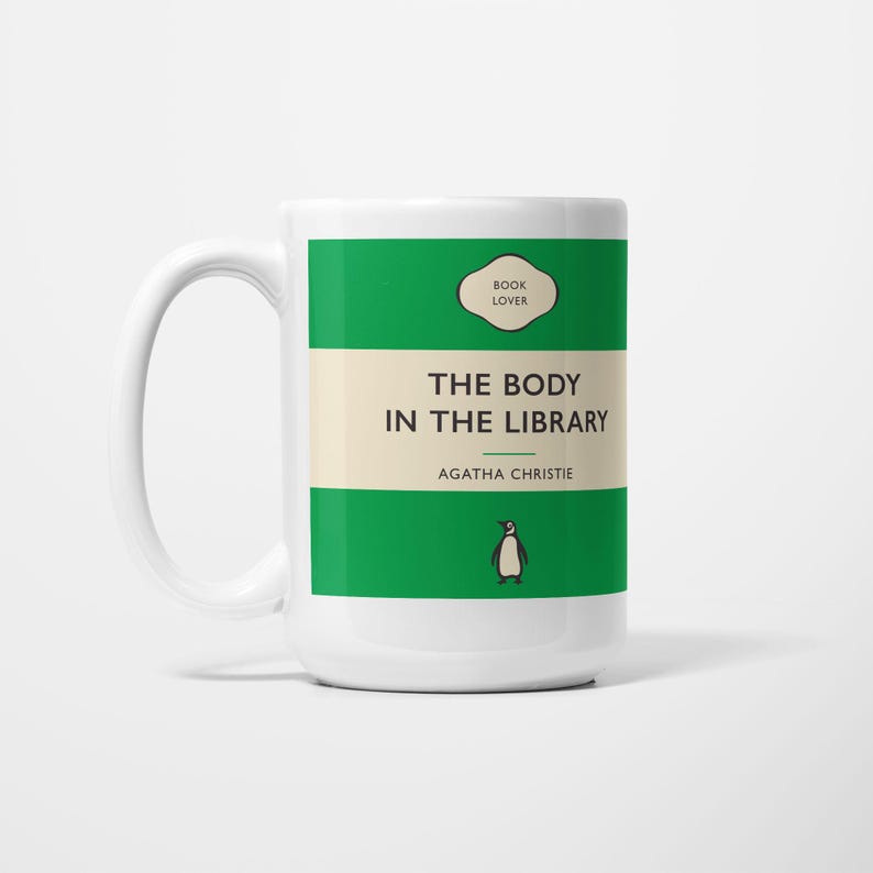 Agatha Christie Mug: The Body in the Library Literary Classics Cover 15oz/425ml