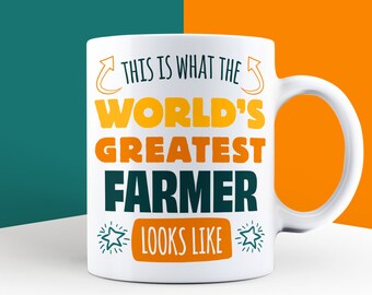 Farmer Gift, Gifts for Farmer, Thank You Gift Farmer, New Job Farmer Gifts, Farming Gift, Funny Livestock Present, Farmer Theme, Farmer Mug