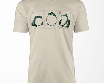 Unimpressed Frogs T-Shirt: Matsumoto Hoji Japanese Art Unisex Cotton Tee