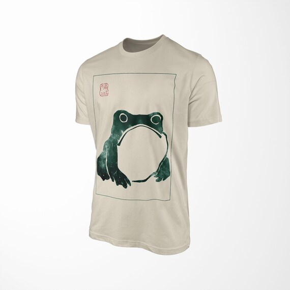 Unimpressed Frog T-shirt: Matsumoto Hoji Japanese Art Cotton Tee
