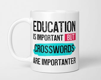 Crossword Lover Mug: Funny Wordplay Gift