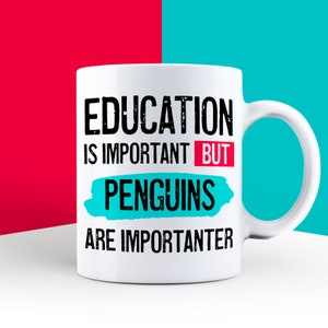 Penguin Lover Gift, Penguin Gifts, Penguin Presents, Penguins, Funny Penguin Gifts, Penguin Theme, Penguin Mug EDU