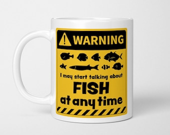 Funny Fish Lover Mug: Aquatic Gift for Fisherman