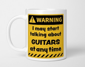 Taza divertida para amantes de la guitarra: regalo para músicos