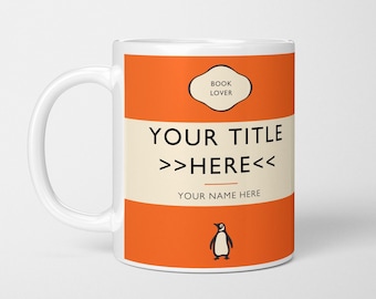 Personalised Literary Classics Mug: Author Gift, Custom Text Mug