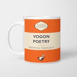 Vogon Poetry Mug: Hitchhiker&#39;s Guide, Sci-Fi Geek Gift