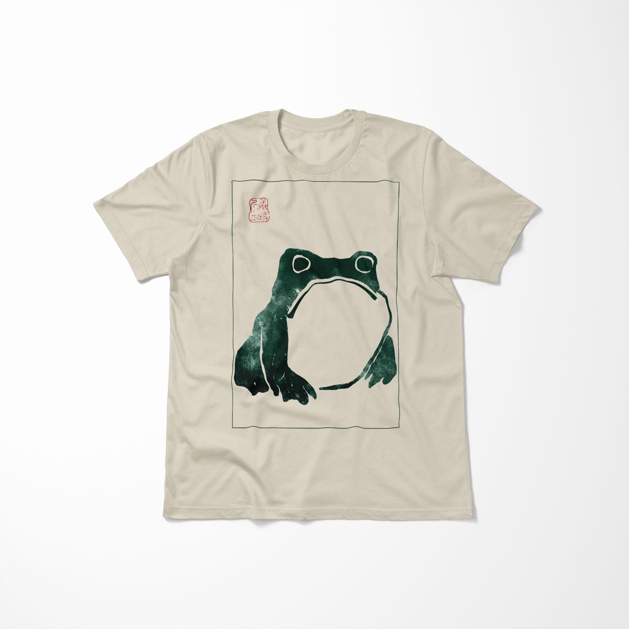 Unimpressed Frog T-shirt: Matsumoto Hoji Japanese Art Cotton Tee