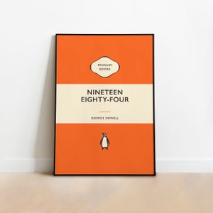 1984 - George Orwell Penguin Book Covers Art Prints, Penguin Classics Poster, A4 A3 A2 sizes, Book Lover Literary Gift